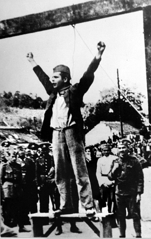 obtinguda a http://es.wikipedia.org/wiki/Partisanos_yugoslavos Execució del partisà